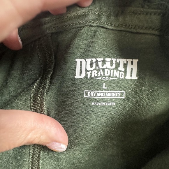 Duluth Dry And Mighty Hoodie Tunic Womens Large Green Wool Lightweight Outdoor - Picture 5 of 11